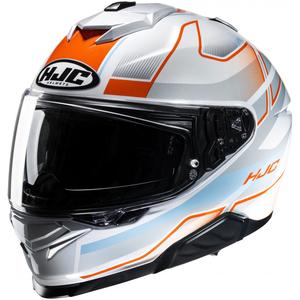 Celotna motoristična čelada HJC i71 Iorix MC27 belo-oranžno-siva