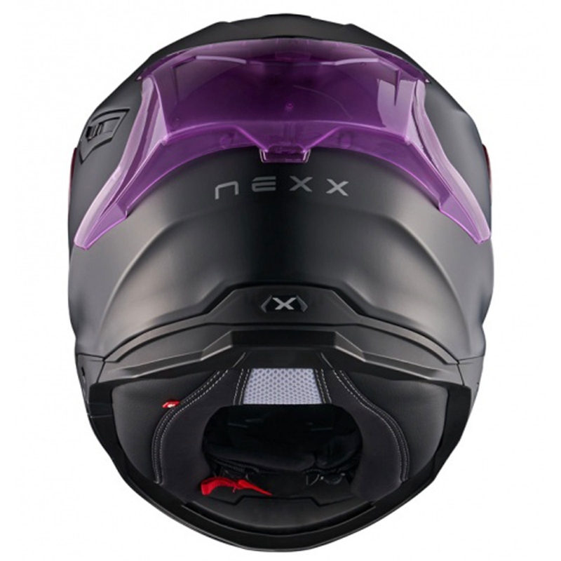 Celoobrazna motoristična čelada NEXX Y.100R Subsonic mat črno-roza