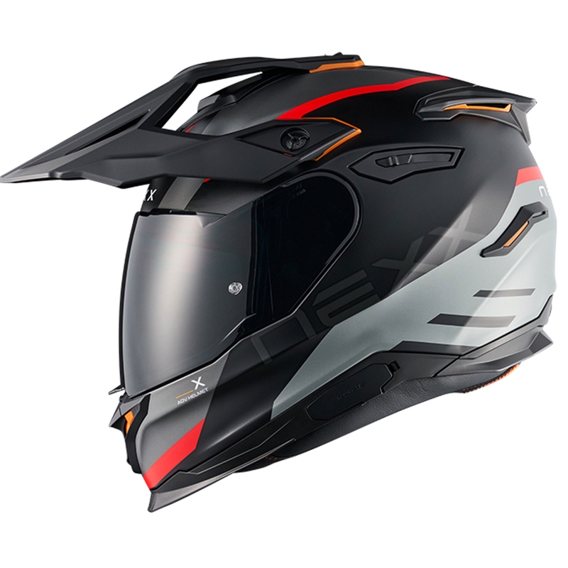 Enduro motoristična čelada NEXX Y.TRAVL Quest mat črno-rdeča