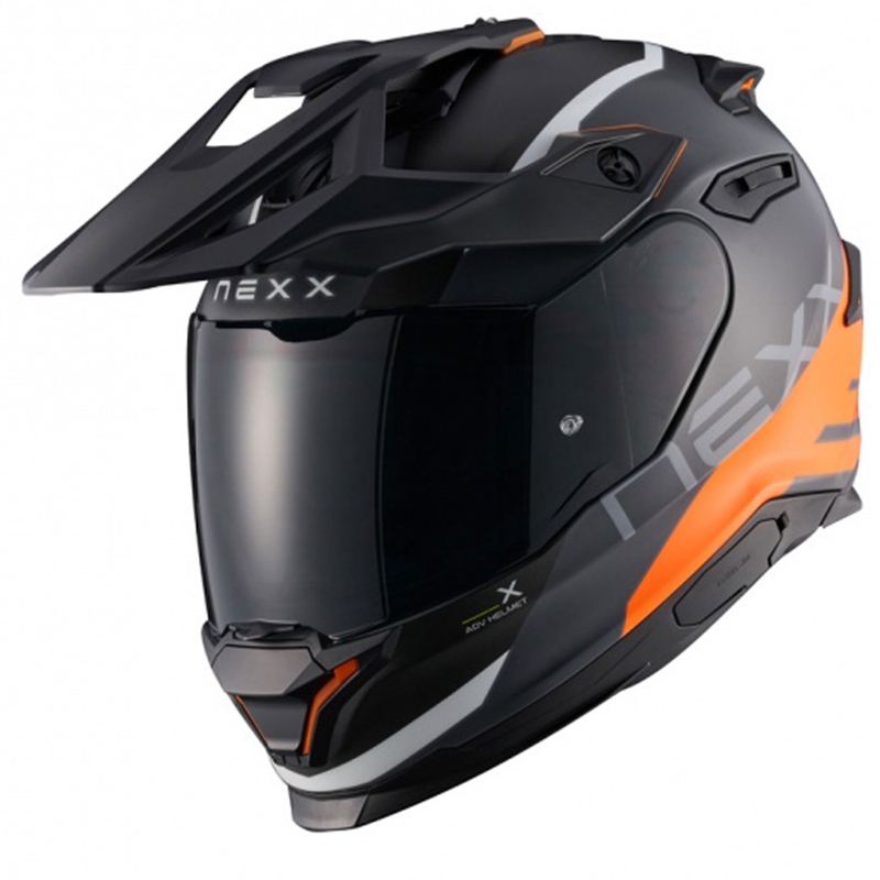 Enduro motoristična čelada NEXX Y.TRAVL Quest mat oranžna