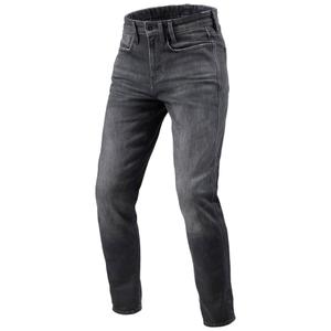 Revit Kai Skinny Short Mid Gray Stone Motorcycle Jeans