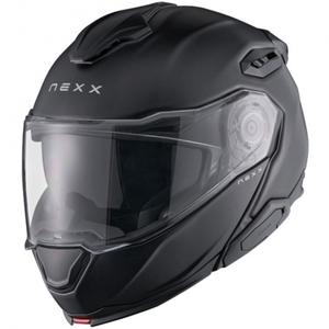 Motoristična čelada na preklop Nexx X.Lifetour Plain mat črna