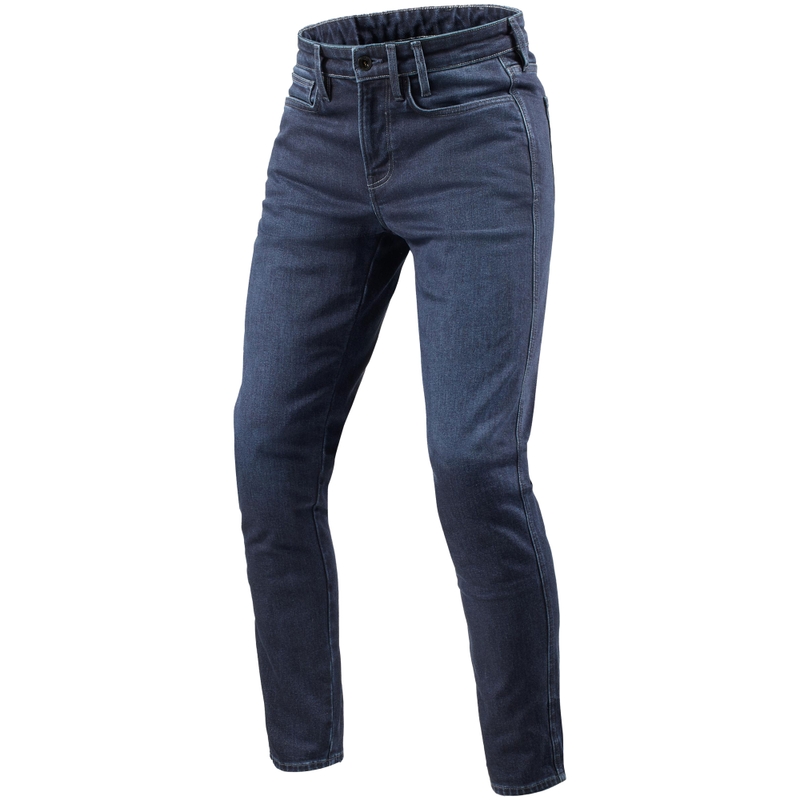 Revit Kai Skinny Mid Blue Stone Short motoristične kavbojke