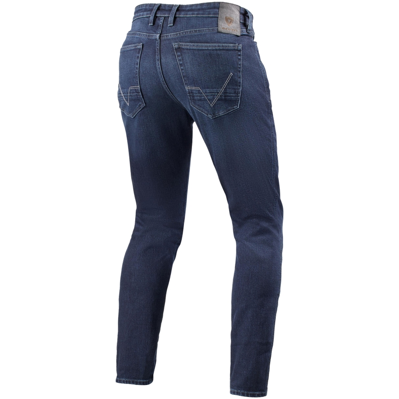 Revit Kai Skinny Mid Blue Stone Short motoristične kavbojke