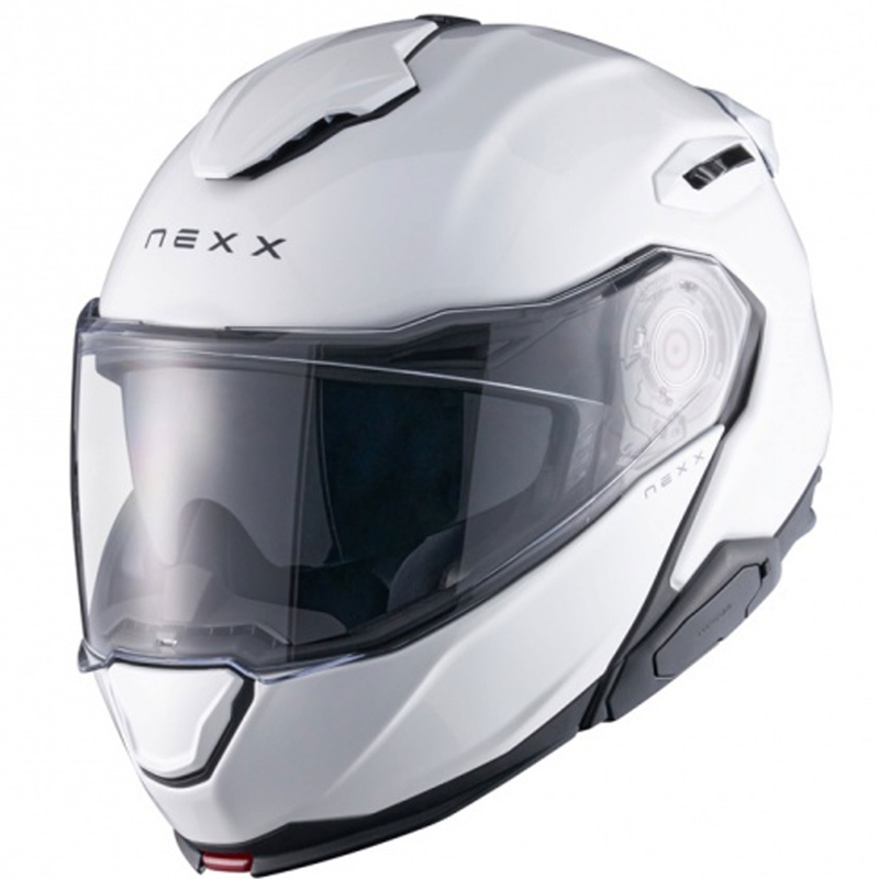 Motoristična čelada na preklop Nexx X.Lifetour Plain mat bela