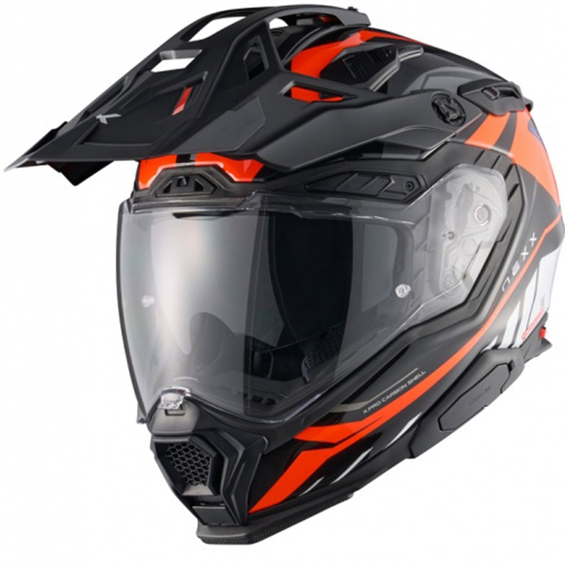 Enduro motoristična čelada Nexx X.WED3 Gobi oranžno-bela razprodaja