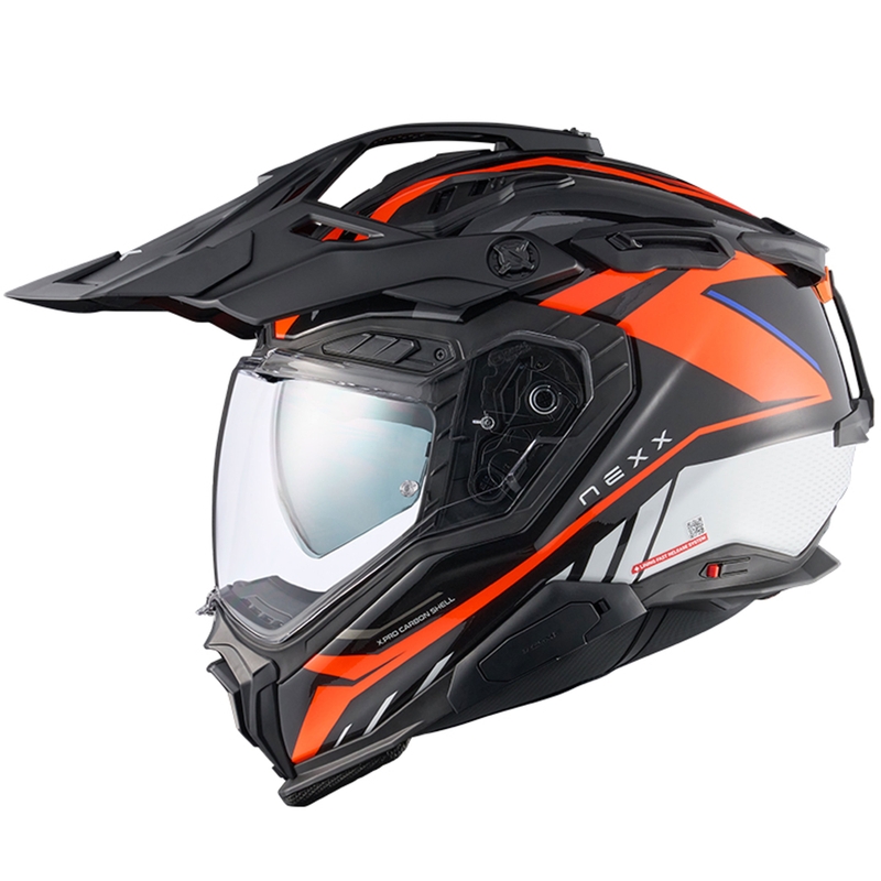Enduro motoristična čelada Nexx X.WED3 Gobi oranžno-bela razprodaja