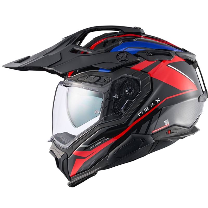 Enduro motoristična čelada Nexx X.WED3 Gobi modro-rdeča