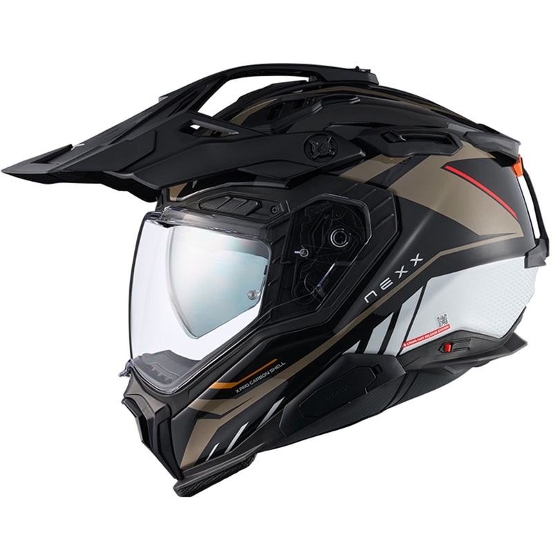 Enduro motoristična čelada Nexx X.WED3 Gobi peščeno bela