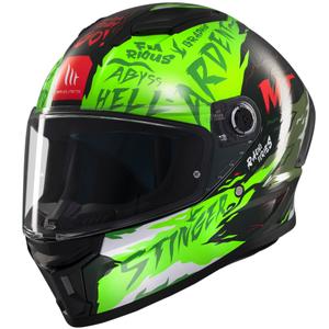 Integralna motoristična čelada MT Stinger 2 Ardent green