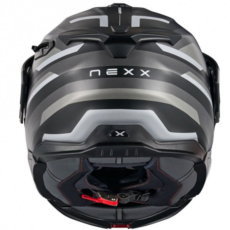 Motoristična čelada na preklop Nexx X.Lifecountry Westbound mat črno-siva