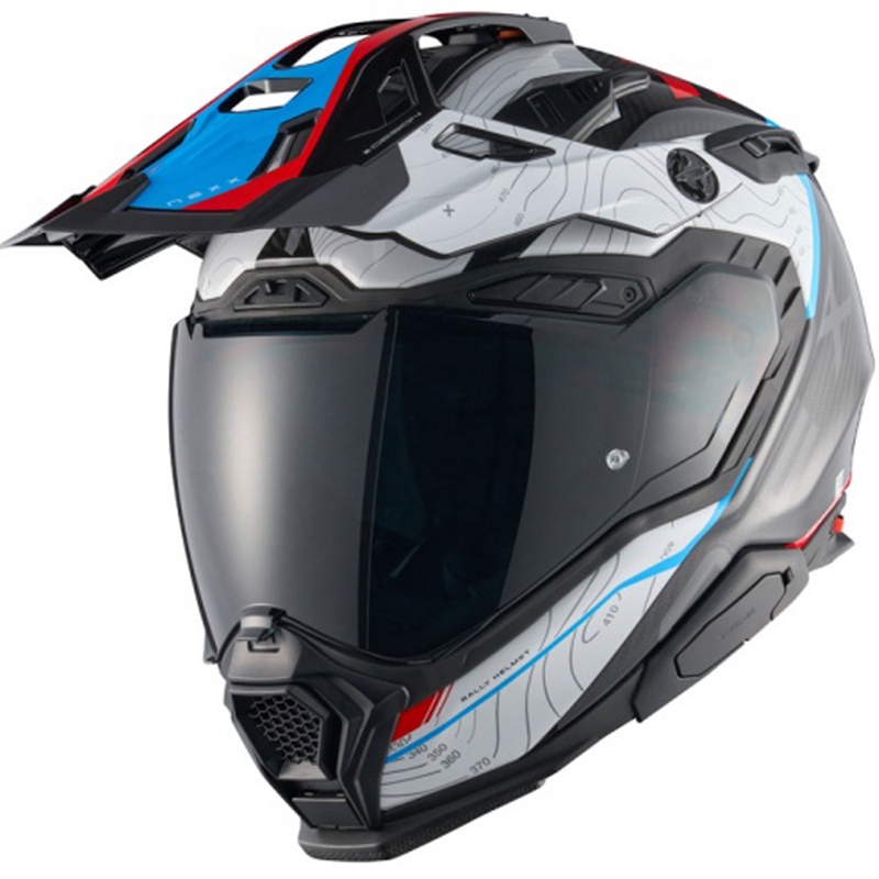 Enduro motoristična čelada Nexx X.WED3 Furka modro-rdeča