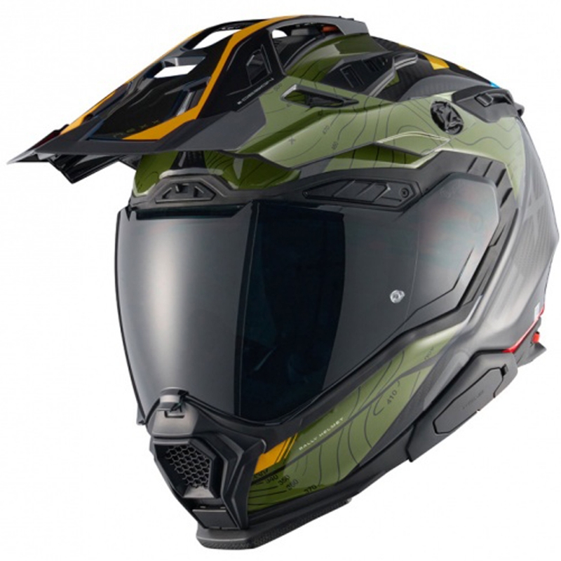 Enduro motoristična čelada Nexx X.WED3 Furka zeleno-rumena