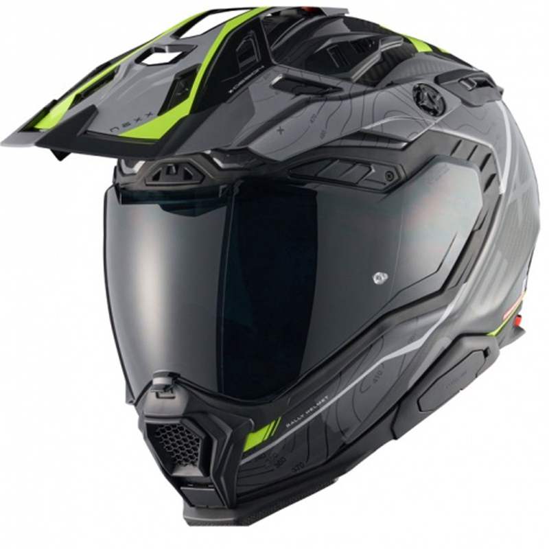 Enduro motoristična čelada Nexx X.WED3 Furka sivo-fluo rumena