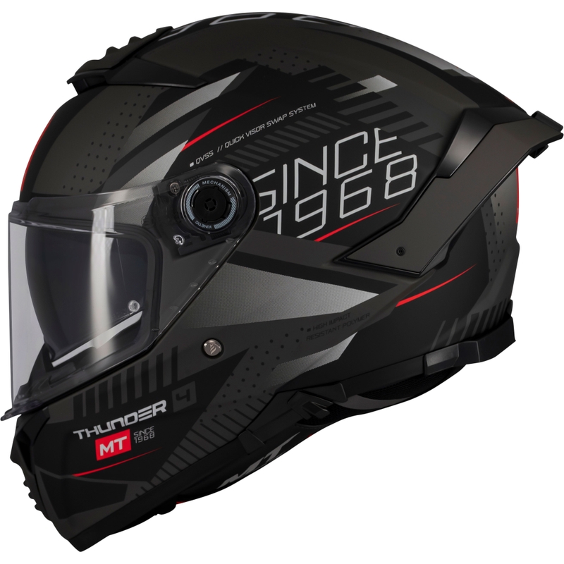 Motoristična čelada MT Thunder 4 SV Luminence, mat črna