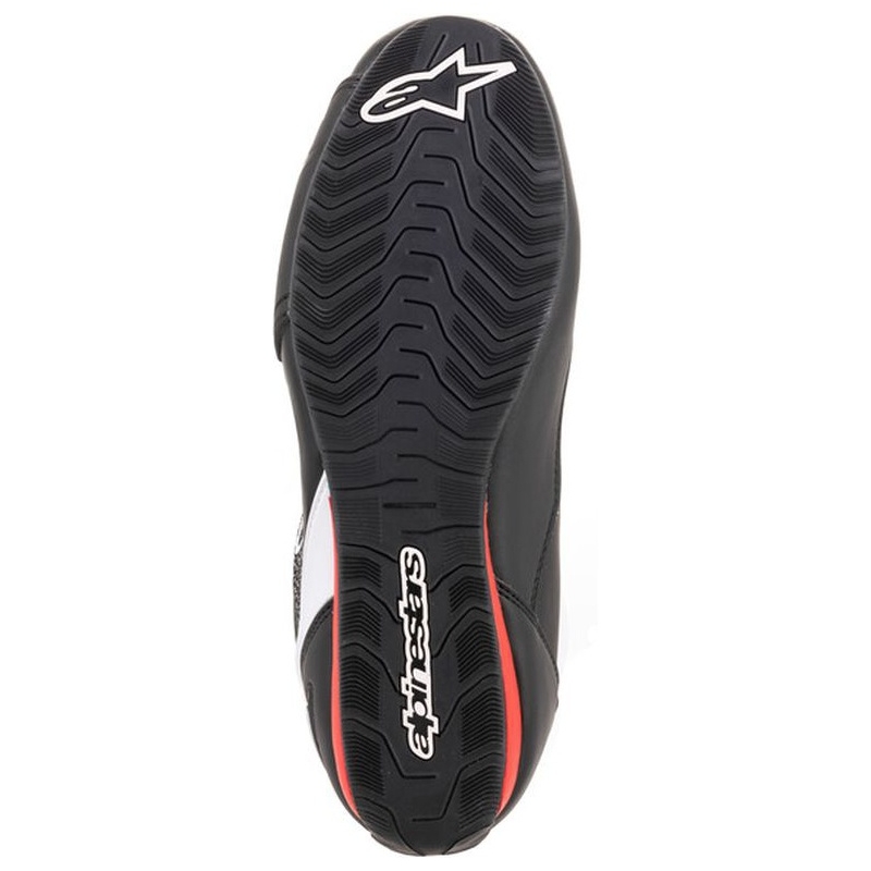 Motoristični škornji Alpinestars Faster 3 Rideknit črno-belo-rdeči