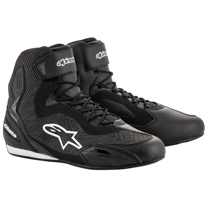 Črni motoristični škornji Alpinestars Faster 3 Rideknit