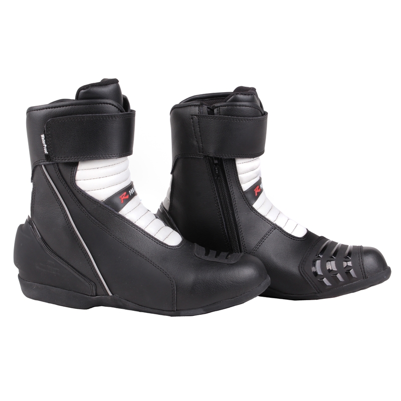 R-PRO Comfort črno-beli motoristični škornji za prodajo razprodaja