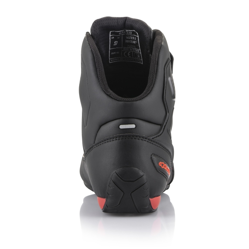 Motoristični škornji Alpinestars Faster 3 Drystar črno-fluo rdeči