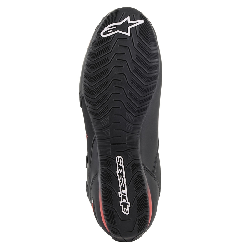 Motoristični škornji Alpinestars Faster 3 Drystar črno-fluo rdeči