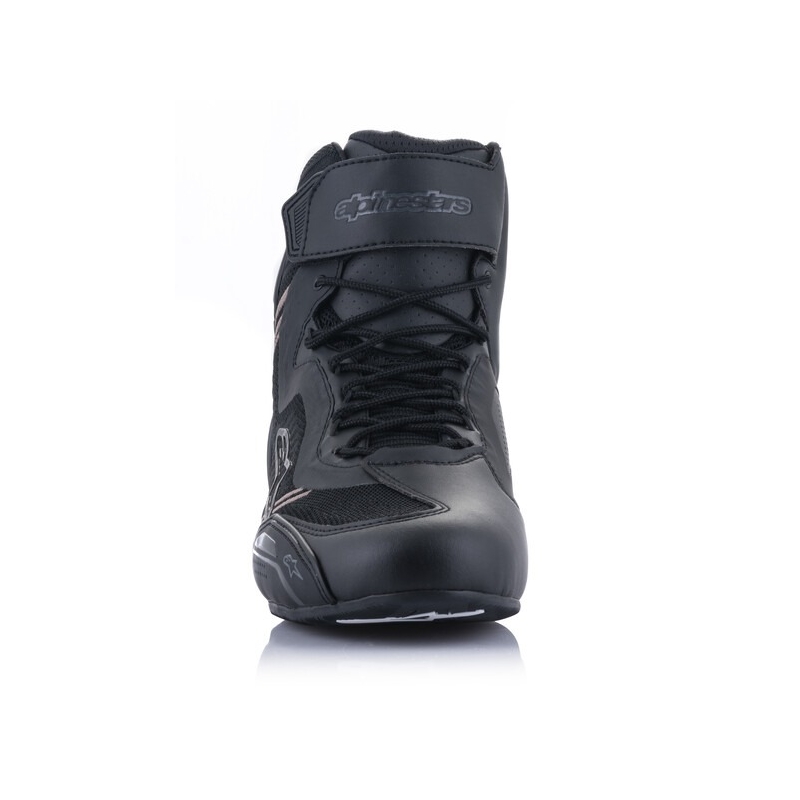 Črno-črni motoristični škornji Alpinestars Faster 3 Rideknit