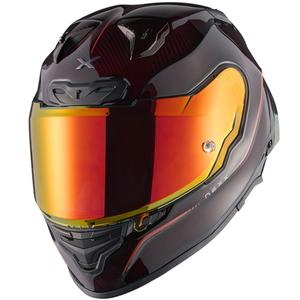 Celoobrazna motoristična čelada Nexx X.R3R Hagibis Carbon rdeča
