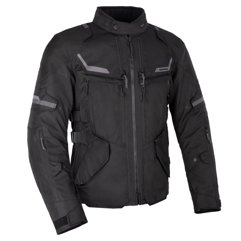Črna motoristična jakna Oxford Advanced Rockland Dry2Dry