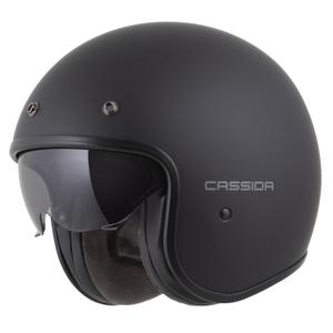 Cassida Oxygen 2.0 Solid odprta motoristična čelada mat črno-temno siva