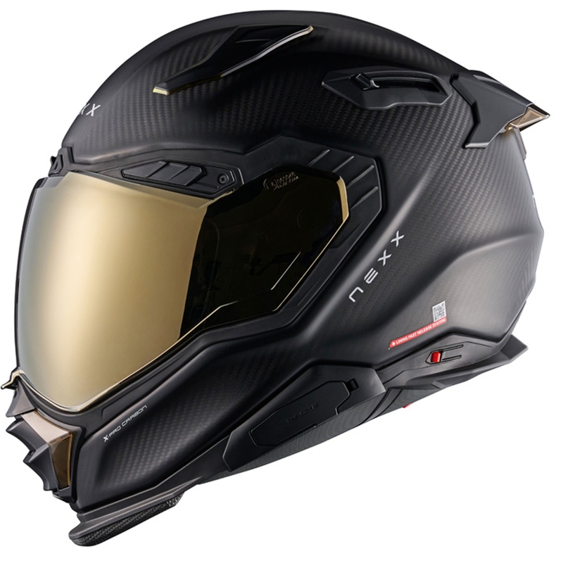 Celolična motoristična čelada Nexx X.WST3 Zero PRO Carbon Matte Gold
