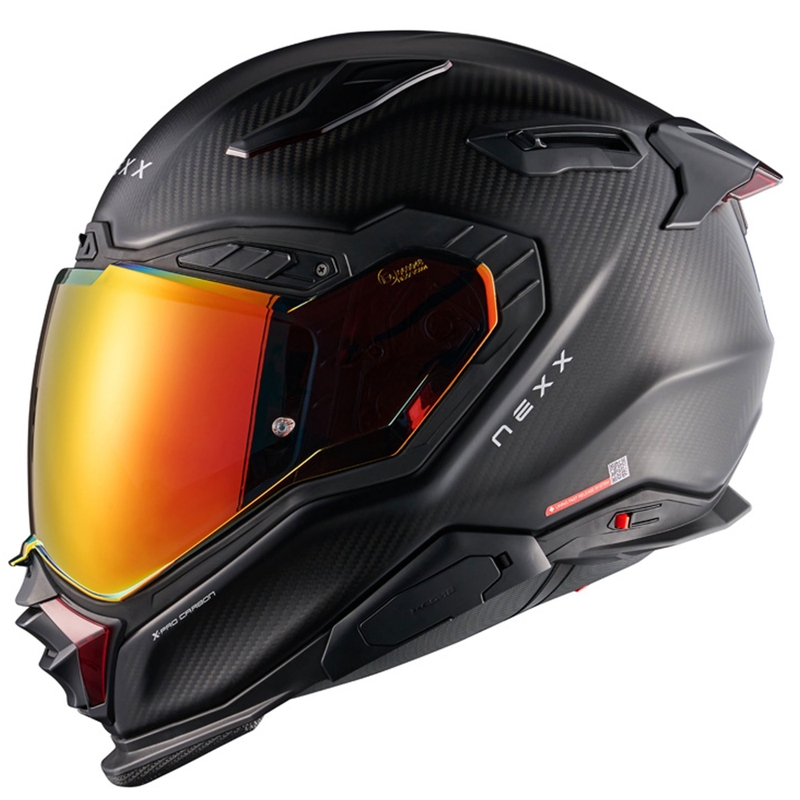 Celoobrazna motoristična čelada Nexx X.WST3 Zero PRO Carbon mat rdeča