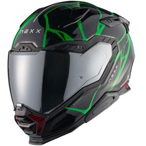 Nexx X.WST3 B-Side full-face motoristična čelada črno-zelena
