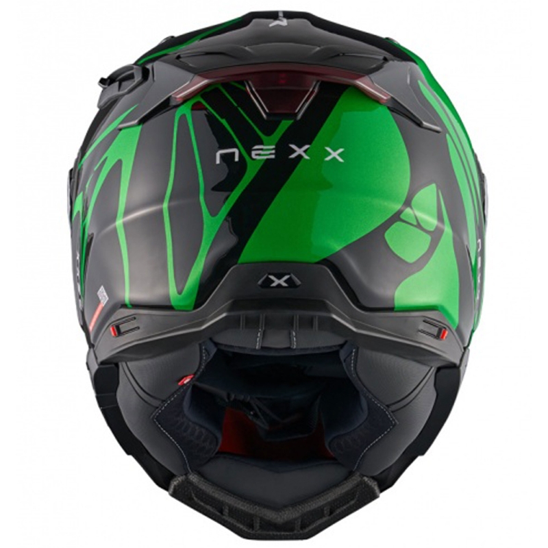 Nexx X.WST3 B-Side full-face motoristična čelada črno-zelena