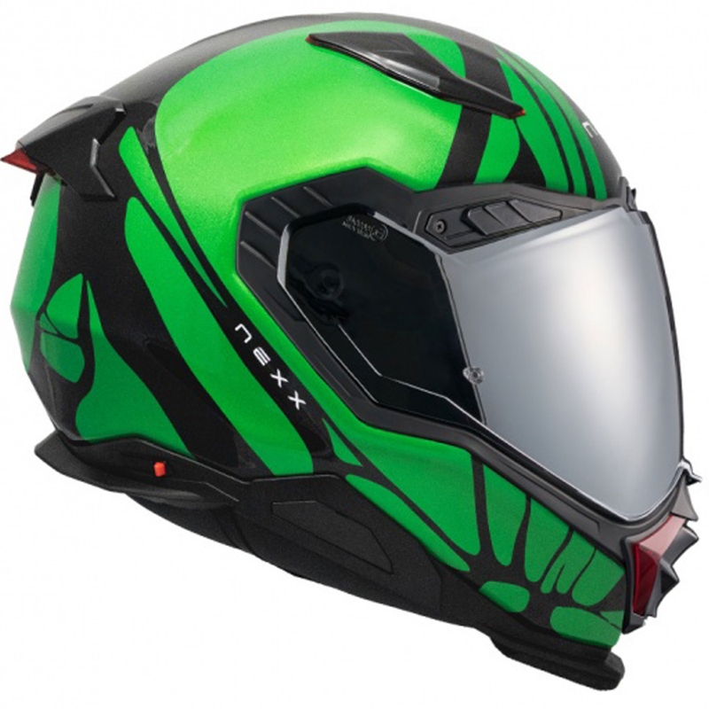 Nexx X.WST3 B-Side full-face motoristična čelada črno-zelena