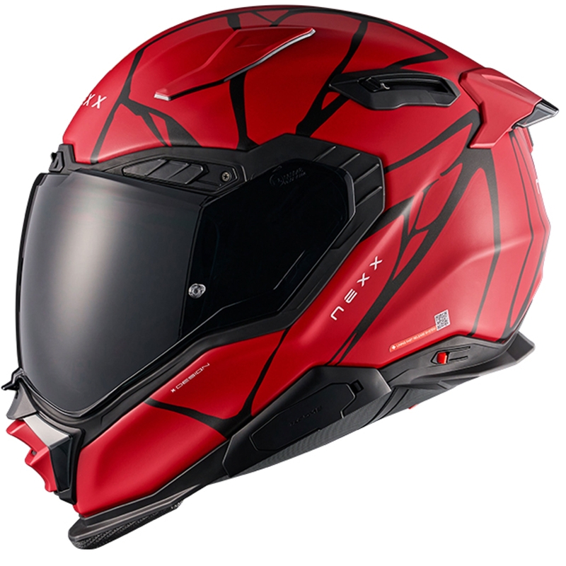Nexx X.WST3 B-Side full-face motoristična čelada rdeče-črna