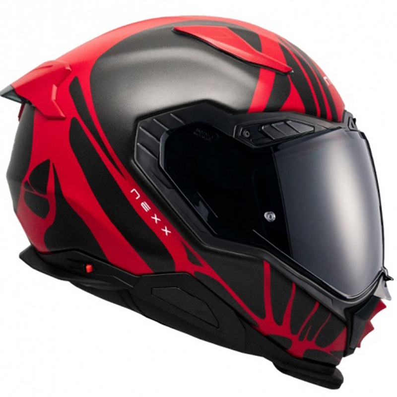 Nexx X.WST3 B-Side full-face motoristična čelada rdeče-črna