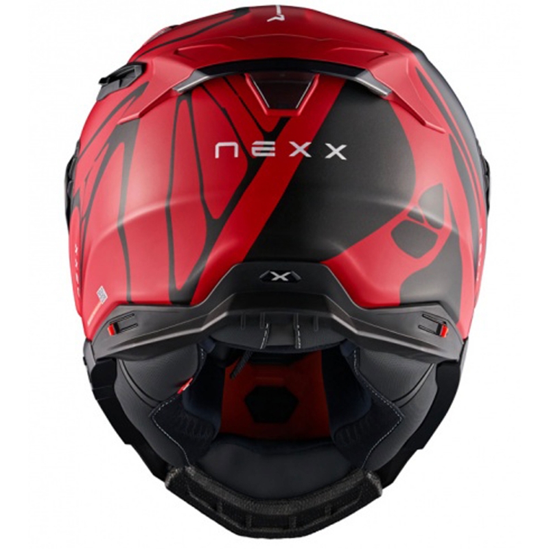 Nexx X.WST3 B-Side full-face motoristična čelada rdeče-črna