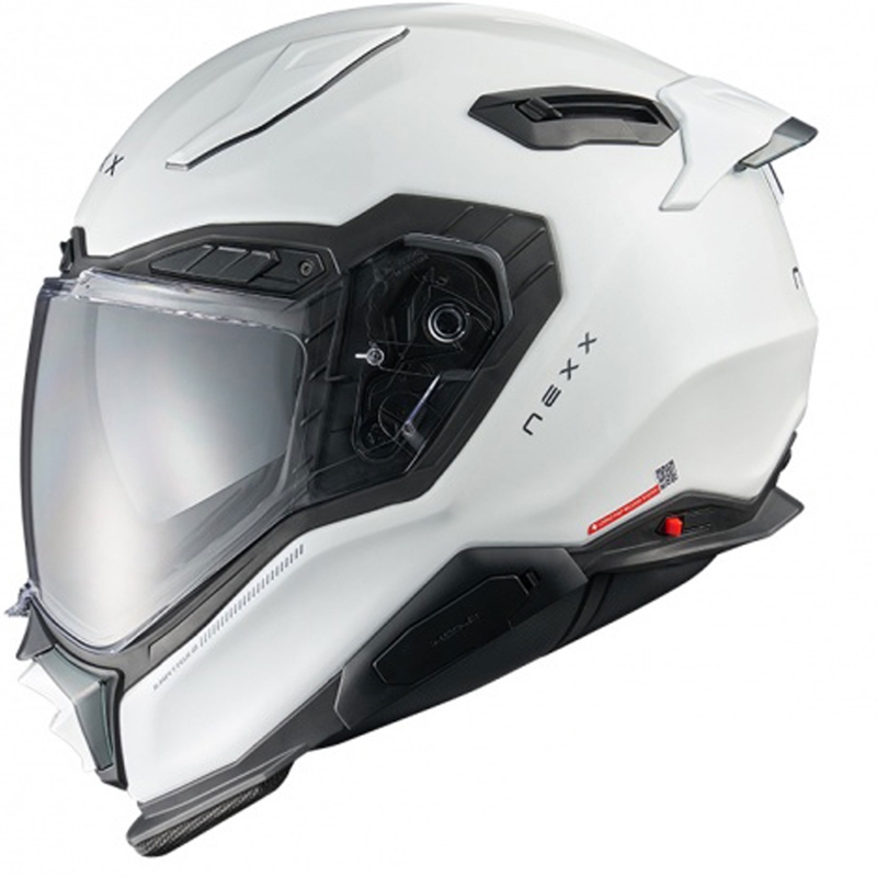 Integralna motoristična čelada Nexx X.WST3 Plain white razprodaja
