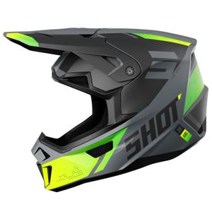 Motokros čelada Shot Lite Ultra mat fluo rumena