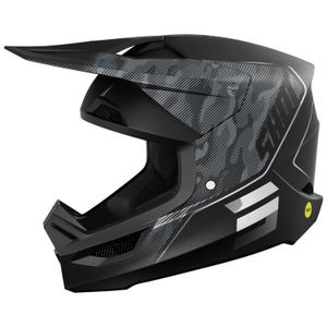 Motokros čelada Shot Camo Tactic mat črno-siva