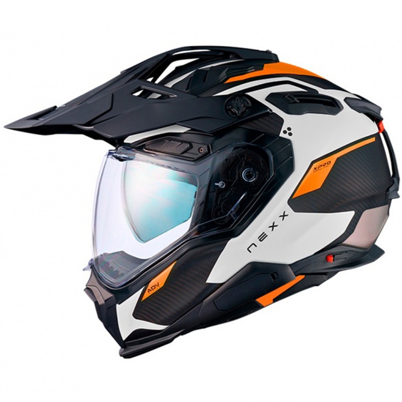 Enduro čelada Nexx X.WED3 Keyo belo-oranžna razprodaja