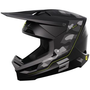 Motocross čelada Shot Race Battle Fluo rumena mat razprodaja