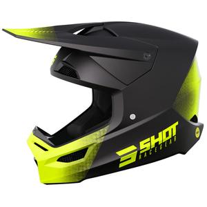 Čelada Shot Raw Motocross Black Fluo Yellow Matte Akcija razprodaja