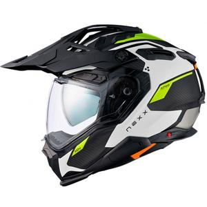Enduro čelada Nexx X.WED3 Keyo belo-fluo zelena