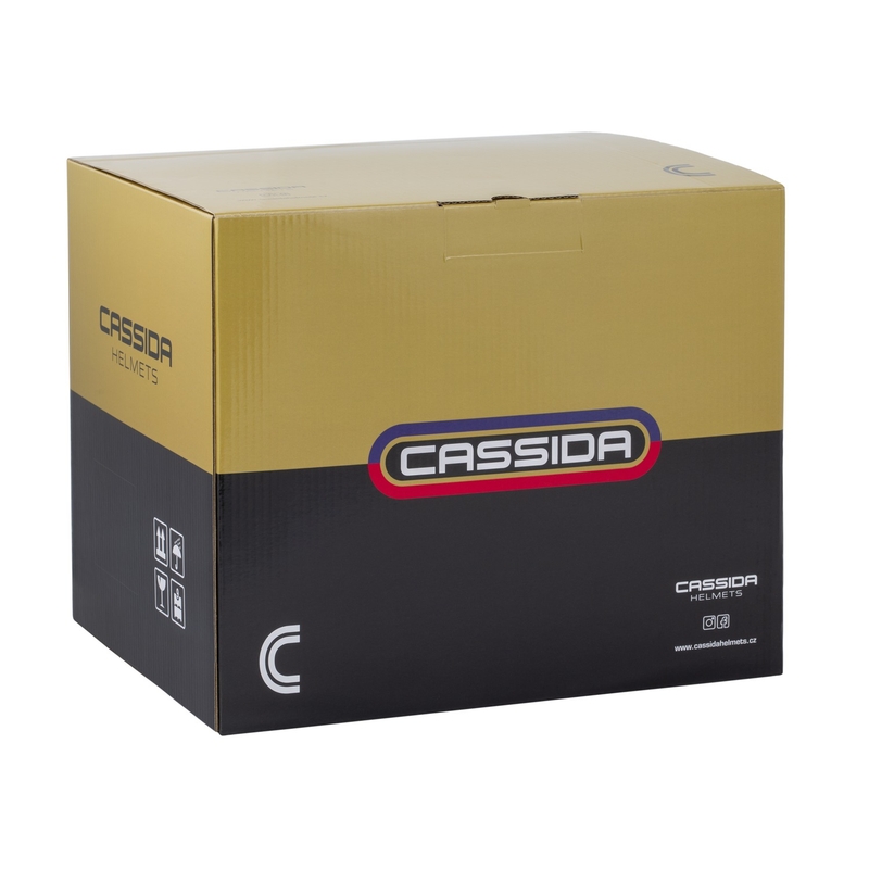 Odprta motoristična čelada Cassida Oxygen 2.0 Rondo mat črno-srebrna
