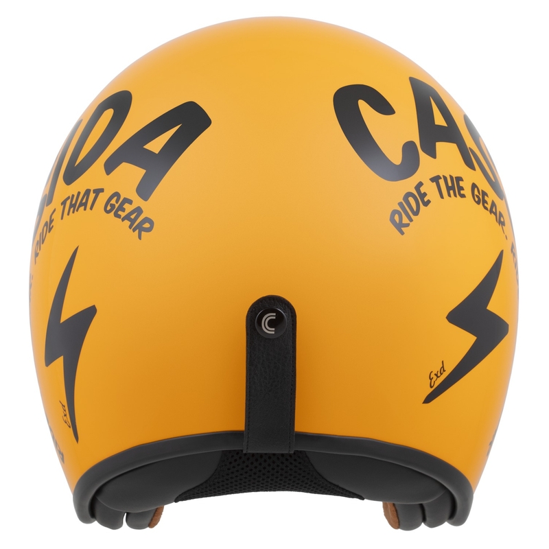 Odprta motoristična čelada Cassida Oxygen 2.0 Gear rumeno-črna