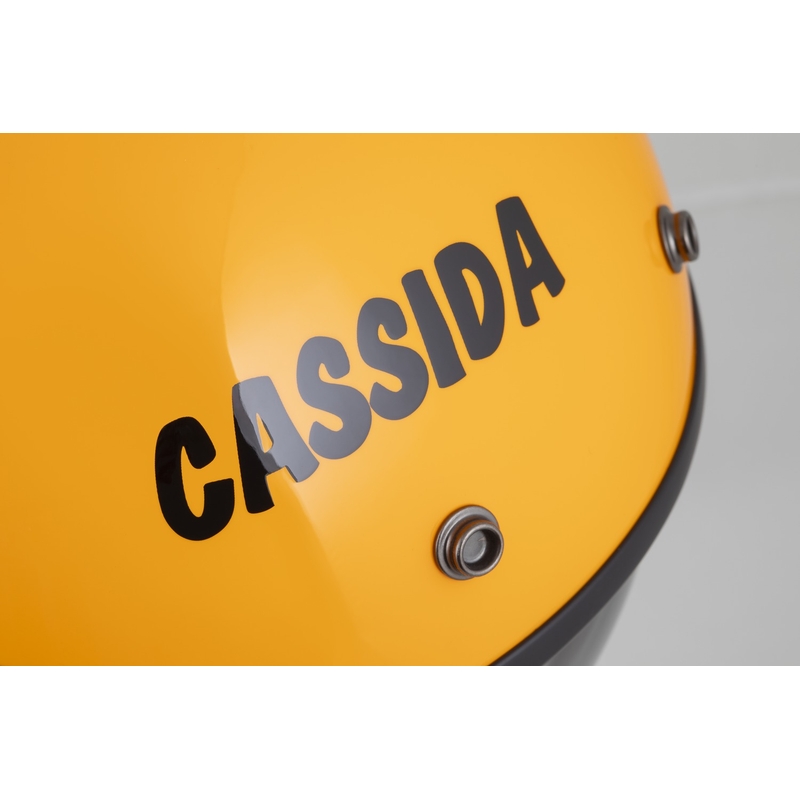 Odprta motoristična čelada Cassida Oxygen 2.0 Gear rumeno-črna