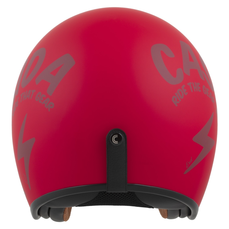 Motoristična čelada z odprtim obrazom Cassida Oxygen 2.0 Gear Matte Red-Dark Red