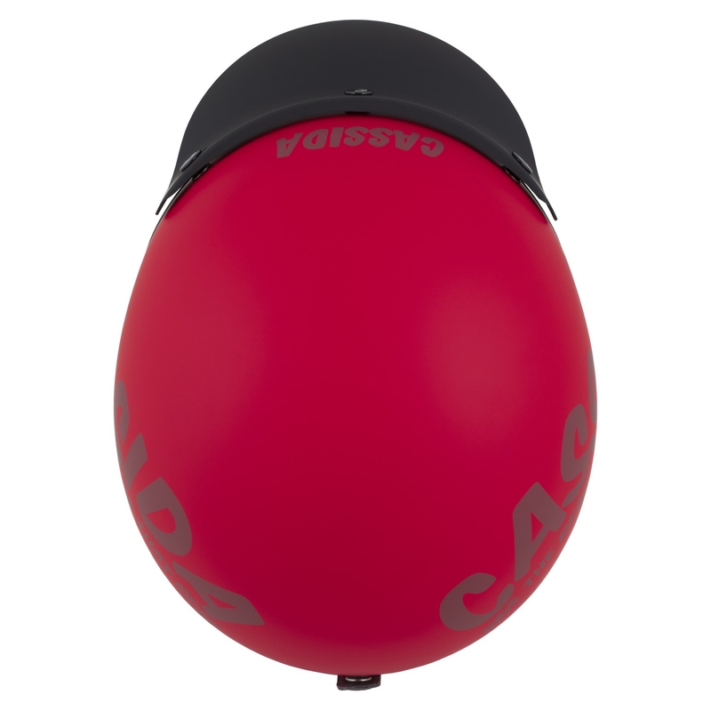 Motoristična čelada z odprtim obrazom Cassida Oxygen 2.0 Gear Matte Red-Dark Red