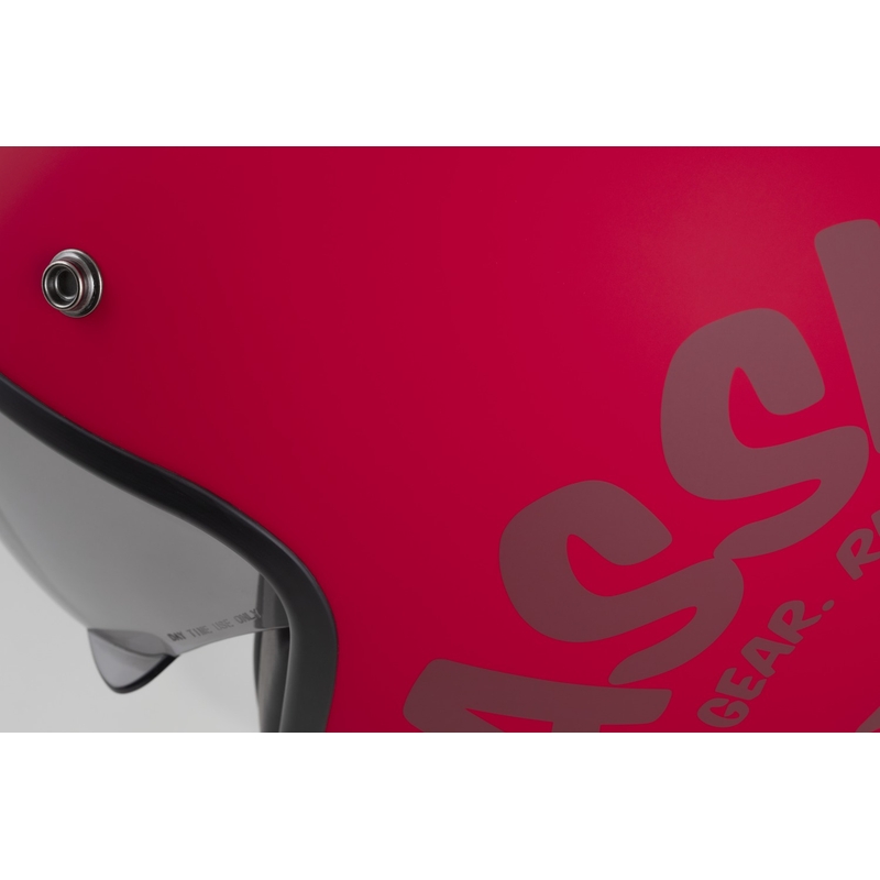 Motoristična čelada z odprtim obrazom Cassida Oxygen 2.0 Gear Matte Red-Dark Red