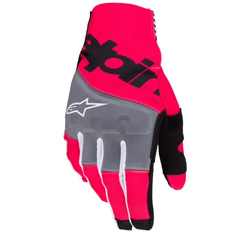 Alpinestars Techstar rokavice za motokros črno-fluo roza